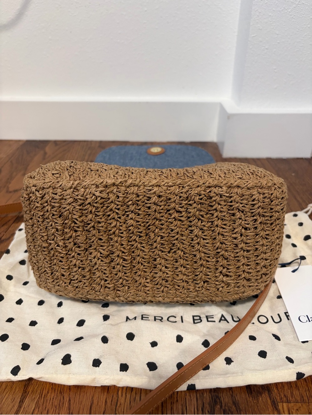 Clare V Palm Twisted Raffia Louis - Never Used - Picture 3 of 6